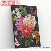 Paint By Numbers Kit Flower Abstract Painting Adult Oil Brush Framed Home Canvas
