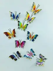 Lot De 10 Papillons Petites Fer Forgé à Accrocher Mural ou Placer