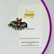 Magnetic Needle Minder Cross Stitch Powerpuff Girls / Fridge Magnet