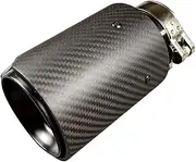 1 Piece LOGO M2 Compatible For M3 M4 M5 M6 Matt Carbon + Black Glossy Stainless Steel tip Nozzle For Car Exhaust Tips Tail tips(IN 70MM OUT 92MM)