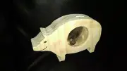 Hand crafted piggy bank