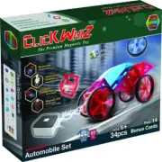 ClickBlock 3D Pre-Assembled Magnetic Building Blocks, Automobile Set