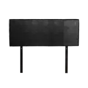 PU Leather Double Bed Headboard Bedhead - Black