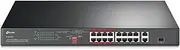TP-Link 16-Port 10/100 Mbps + 2-Port Gigabit Rackmount PoE Switch with 16-Port PoE+, 150W Budget, Up to 250m, Priority & Isolation Mode, PoE Auto Recovery, Plug & Play, Ultra HD Video (TL-SL1218P)
