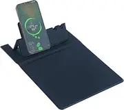 Wireless Charging Mouse Pad, Mouse Pad with 15W Wireless Phone Charger, Desk Pad Mousepad Wireless Charging, Foldable Mouse Mat Phone Holders, Mouse Keyboard Mats for Desktop Laptops Computers