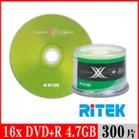 在飛比找PChome24h購物優惠-RITEK錸德 16X DVD+R 4.7GB X版/300