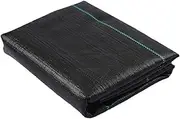 HTRTRR Weed Control Fabric, Water-Permeable Weed Control Film 90 g/m², Tear-Resistant Garden Fleece, Weed Control Fabric, UV-Stabilised, Ideal as Mulch Fleece and Root Protection Fleece (3 x 10 m)