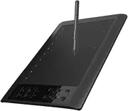 Digital Art Graphics Tablet Drawing Pad Pen Support Writing Tablet for Mobile Phone Computer Black 233 Points Per Second