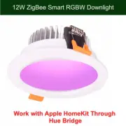 12W Smart ZigBee RGBW LED Downlight for Apple HomeKit Automation with Hue Bridge