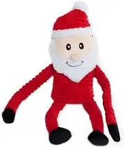 ZippyPaws Plush Squeaker Toys, Small, Red and White, ZP603