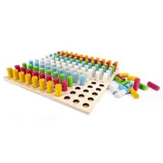 121pc Hess Spielzeug 25cm Matching Colours & Make a Picture Game Toy Kids 3y+