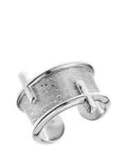 [Mocha] Gregio Funky Metal Matte Art Ring in Silver