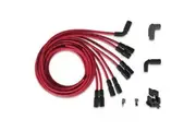 MSD Spark Plug Wires Copper Silicone 90 Degree 8.5mm Dia. Red GM Gen II LT Set MSD-32129