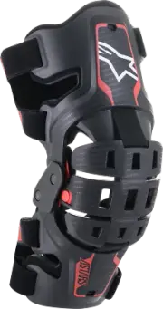 ALPINESTARS Youth Bionic 5S Knee Braces - Black/Red 6540520-13