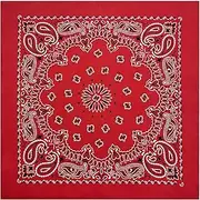 [generic] 27'' Floral Pattern Bandana Head Scarf for Women Male Square Turbans Head Scarf Colorful Head Wrap