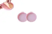 2Pcs Kitchen 6-Inch Round Silicone Non-Stick Cake Baking Mold Set-Pink