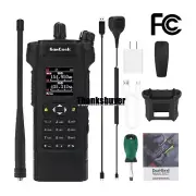 HAMGEEK APX-8000 12W Dual Band Radio VHF UHF Walkie Talkie+Mic + Program Cable