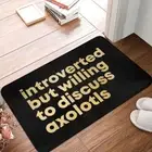 Axolotl Lover Bath Mat Introverted Gold Doormat Kitchen Carpet Entrance Door Rug
