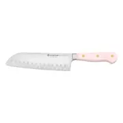 Wusthof Classic Santoku with Hollow Edge Knife 17cm Pink Himalayan Salt