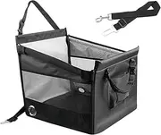 Dog Car Seat | Auto Dog Rest Bed | Breathable Auto Backpack Puppy Bed, Multifunctional Waterproof Booster Carseat for Kittens