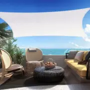 SHADESPEARE 16' x 20' White Rectangle Sun Shade Sail Canopy x 20',