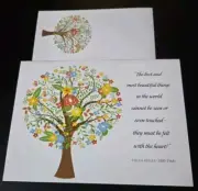 Sympathy Card - Floral Tree - Helen Keller - With Matching Envelope