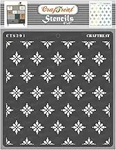 CrafTreat Daisy Stencils for Painting on Canvas, Wall Art, Home Decor, Scrapbooking and Journal Notebook - Doting Daisies - 6X6 Inches - Reuseable Floral Stencil for Floor Rangoli & Room Decor