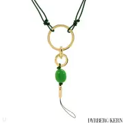 DYRBERG/KERN of DENMARK! ! CELESSE Collection Gold Plated Base Metal & Leather