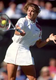 Steffi Graf of Germany at the Wimbledon Lawn Tennis Championships - Old Photo 12