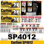 Carlton SP4012 Stump Grinder Decal Set. Decal Sets for all your stump grinders.