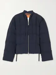 [Jil Sander] Jil Sander - Cropped Quilted Shell Down Jacket - Blue - large large Blue