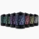 Aroma Diffuser Aromatherapy LED Night Light Iron Air Humidifier Black Forrest Pa