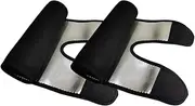 Pair Silver Ion Leg Bands for Women Sauna Thigh Trainer for Fitness Thigh Wrap Muscle Stabilization for Running Yoga