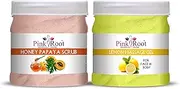 Lemon Massage Gel 500ml with Honey Papaya Scrub 500ml