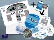 Learjet 60 Pilot Training Manual + Cockpit Poster 12in x 16in