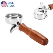 58mm Espresso Portafilter For Nuova Simonelli Double Spout 2-Ears Wooden Handle