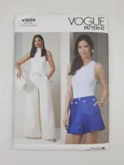 Vogue Sewing Pattern 2034 V2034 Misses Shorts Pants Pattern Size 18-26 NEW