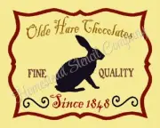 REUSABLE STENCIL ITEM #8330 AK~12"x18" ~ Olde Hare Chocolate -PRIMITIVE STENCILS