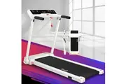 Everfit Treadmill Electric Home Gym Fitness Exercise Knob Foldable 450mm White