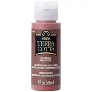 FolkArt Terracotta Textured Acrylic Paint Red Clay