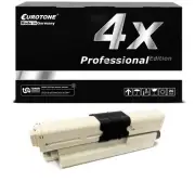 4x Eurotone pro+ Toner Black for OKI C-331-DN C-330-DN MC-352-DN