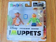 FOZZIE BEAR & SCOOTER The Muppets Diamond Select Disney Minimates Figures