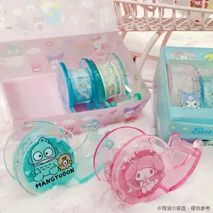 Sanrio 三麗鷗 迷你紙膠帶 膠台4入組附收納盒 (隨機出貨) 328189N