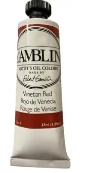 Gamblin Oil Color Venetian Red Brand New Series 1 Opaque Lightfastness 1
