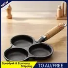 AU 3 Hole Egg Pancake Steak Pan Non-Stick Cooking Egg Ham Pan Cookware Pancake P