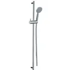 WELS Sliding Shower Rail 3 Function Massage Round Hand held Head Wall Arm Set