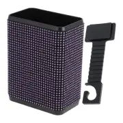 Car Trash Can Portable Back seat Plastic Trash Bin Purple 1 Pc