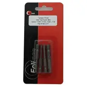 Eclipse 902-377 4 Pc Tamper Proof, Star Tip 1-15/16"Power Bit Set