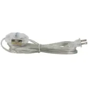 Clear Parallel Cord set with Full Range dimmer switch and a clear plug - 11 ft.