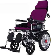 Heavy Duty Electric Wheelchair for Adults, Adjustable Backrest and Pedal Angle,360° Intelligent Joystick, Electric Power Or Manual Manipulation(Size:20A)